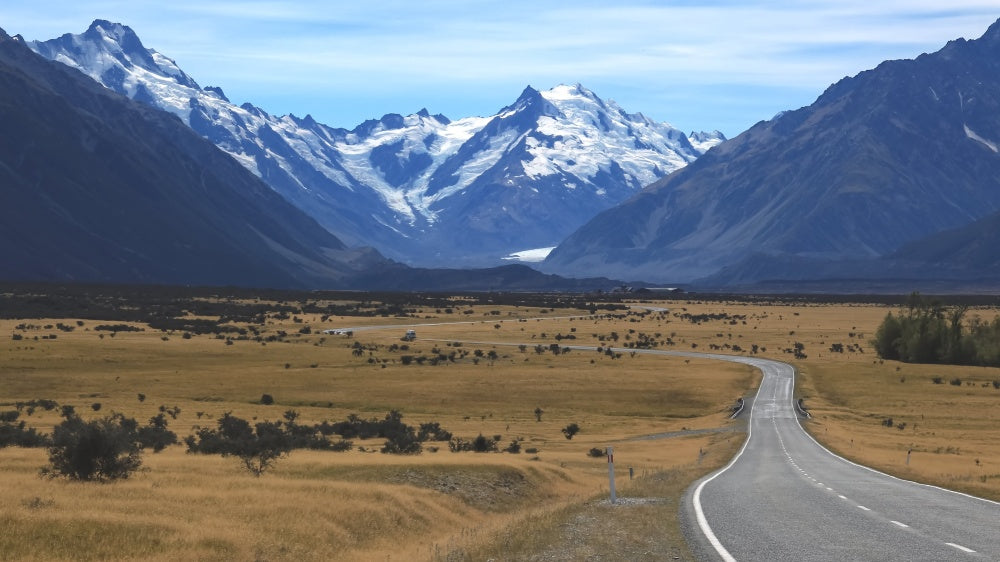 NZ Landscapes Road to Mt. Cook